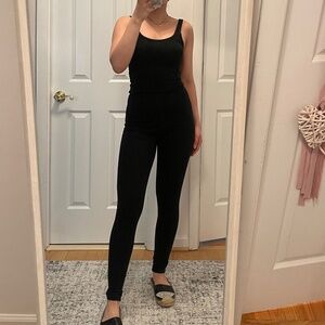 Brandy Melville Black One Piece Jumpsuit Legging